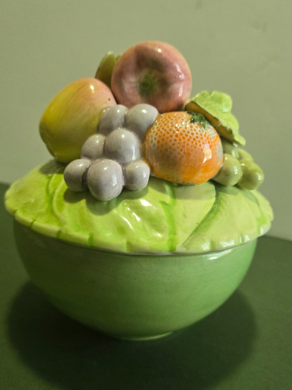 Vintage Fruit Compote or Trinket Dish
